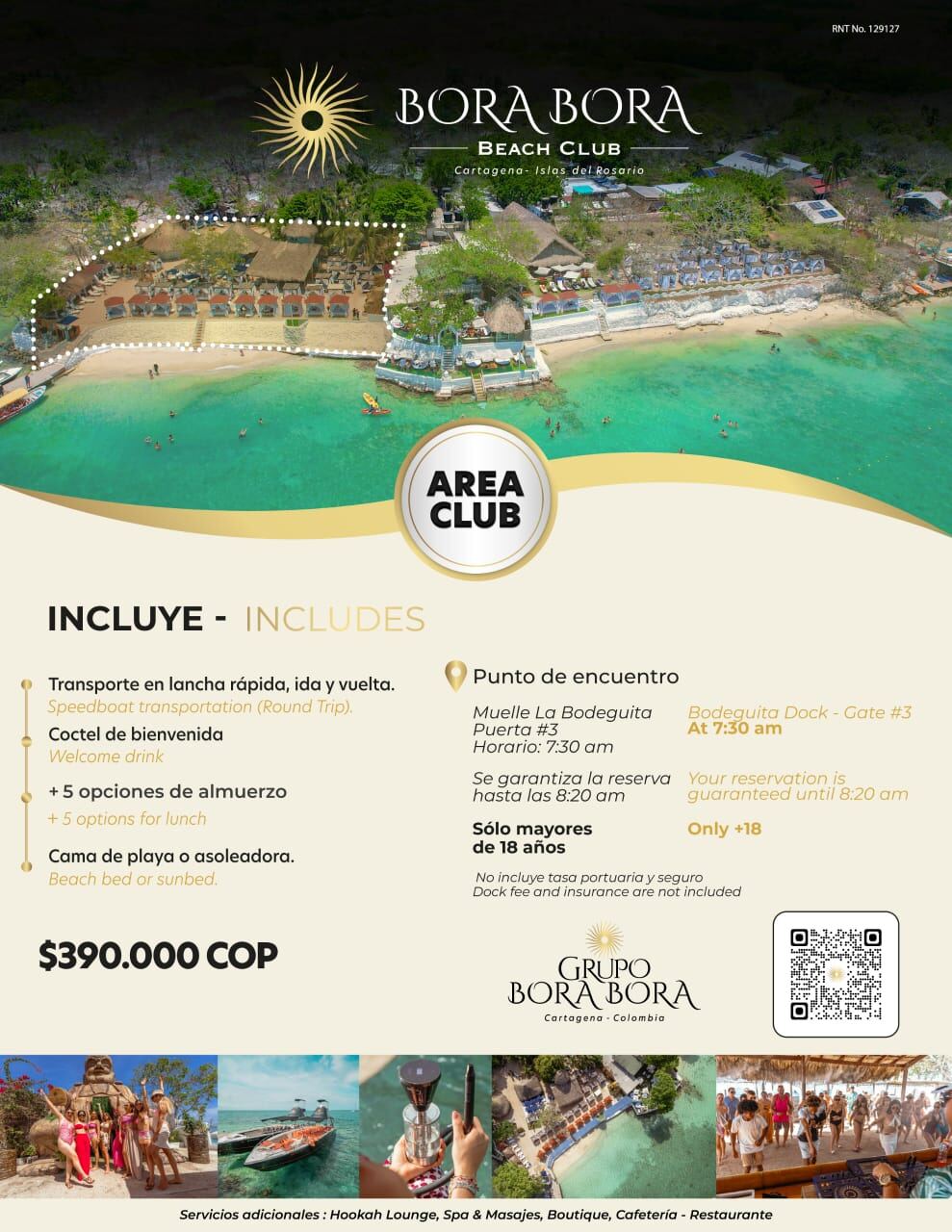 Isla Bora Bora Área Club