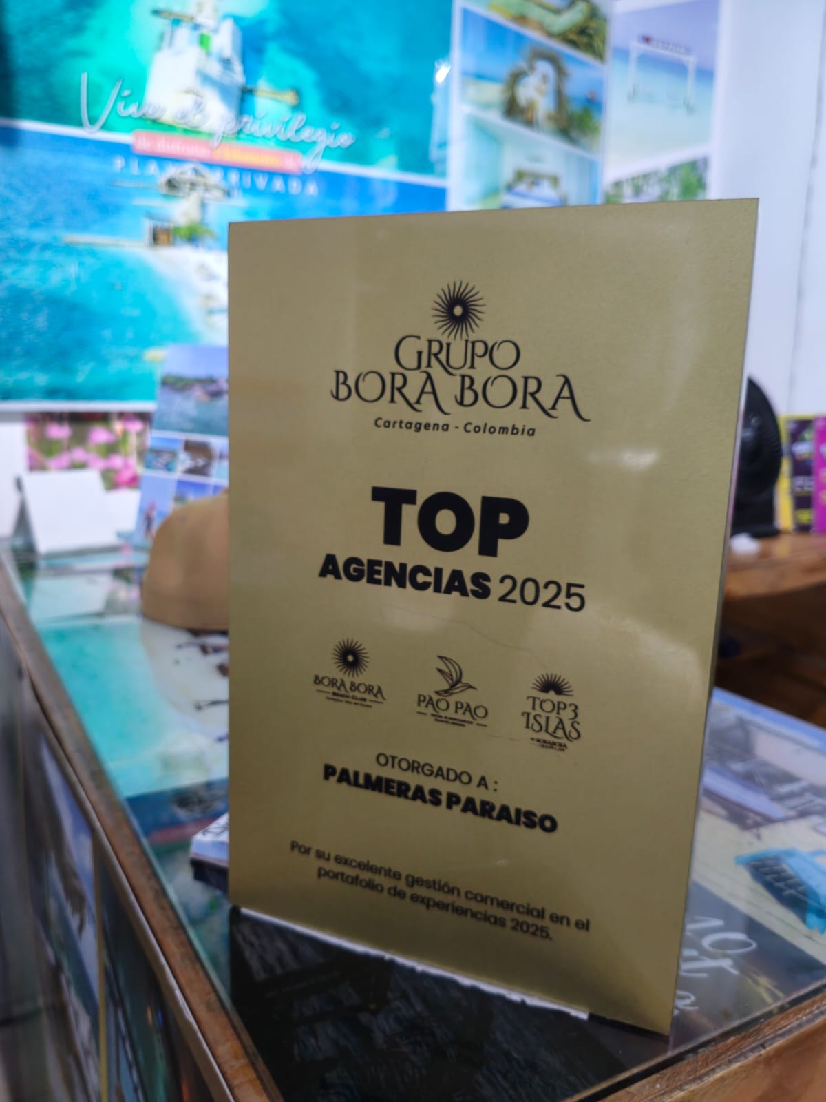 Reconocimiento Top Agencias 2025 — Grupo Bora Bora a Palmeras Paraíso